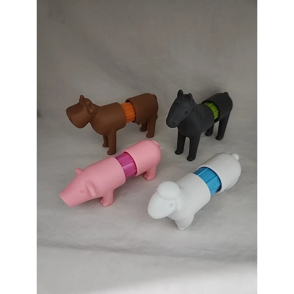 SmartMax Magnetic Stem Building Farm Animal 4 Pack